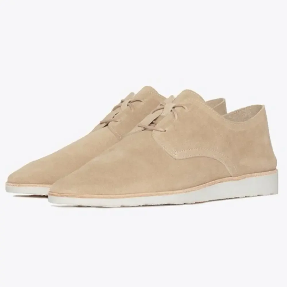 Nisolo Sedona Lightweight Derby Stone Suede Oxfords Women’s Shoes Leather 8.5 - Picture 3 of 10